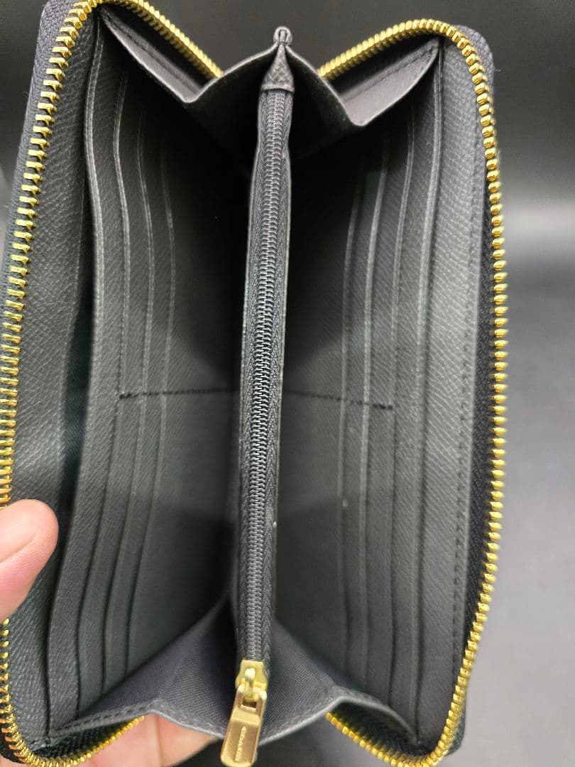 最終値下げ 未使用 コーチ COACH 長財布 黒 レザー ラウンドファスナー