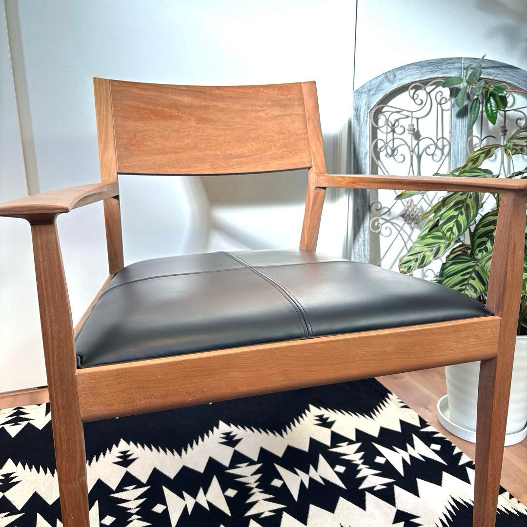 time&style ナイトフライ ラウンジチェア　ウォルナット　アームチェア②