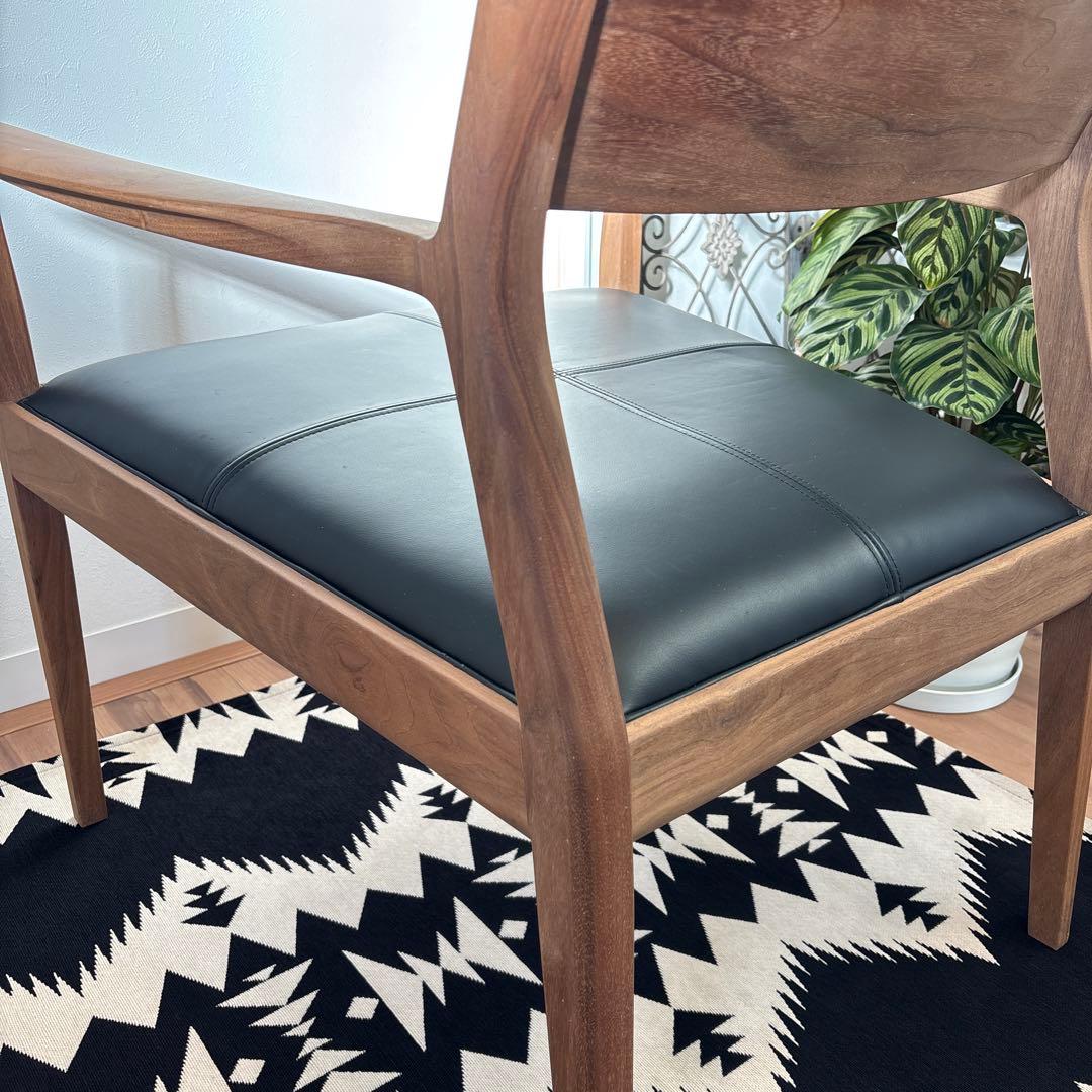 time&style ナイトフライ ラウンジチェア　ウォルナット　アームチェア②