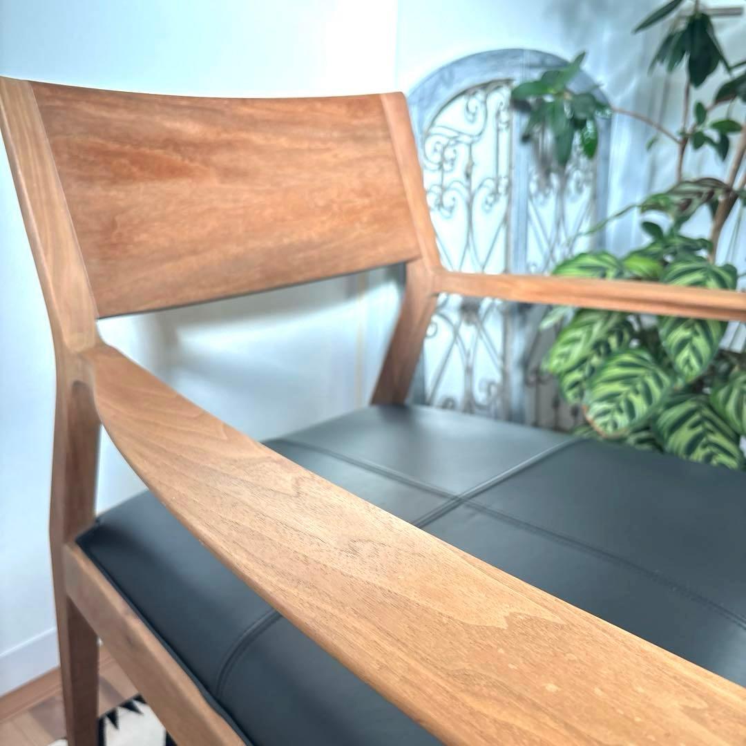 time&style ナイトフライ ラウンジチェア　ウォルナット　アームチェア②