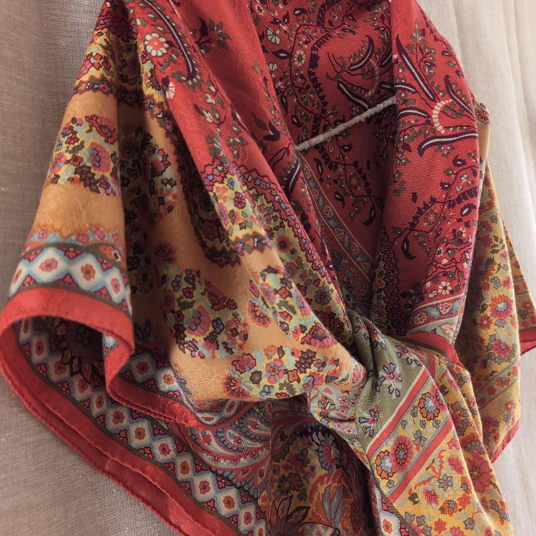 エトロ 民族調ヴィンテージウール ショール