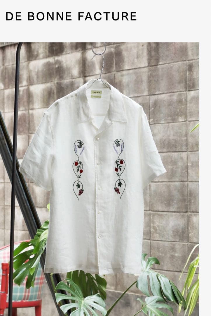 【DE BONNE FACTURE】デボンファクチュールコンバーチブルシャツ