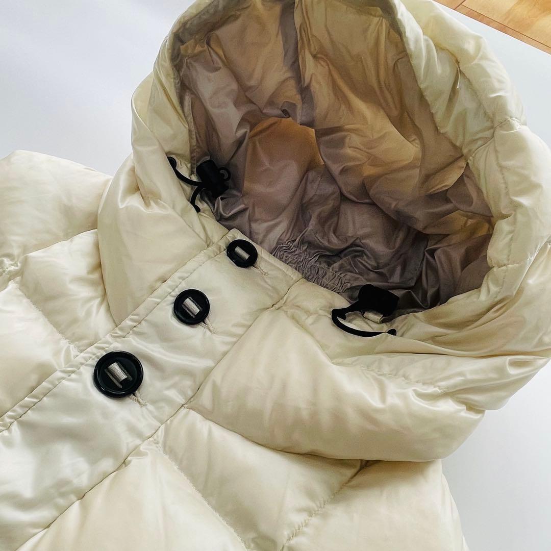 ナノユニバース × 西川ダウン ベージュ フード付き ダウンベスト Lサイズ