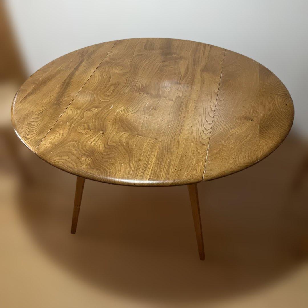 ERCOLアーコールドロップリーフテーブル　アンティーク家具　ダイニングテーブル