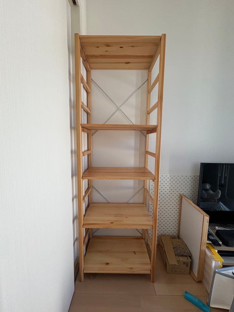 無印良品　パイン材ユニットシェルフ・５８ｃｍ幅・大・奥行39.5cm