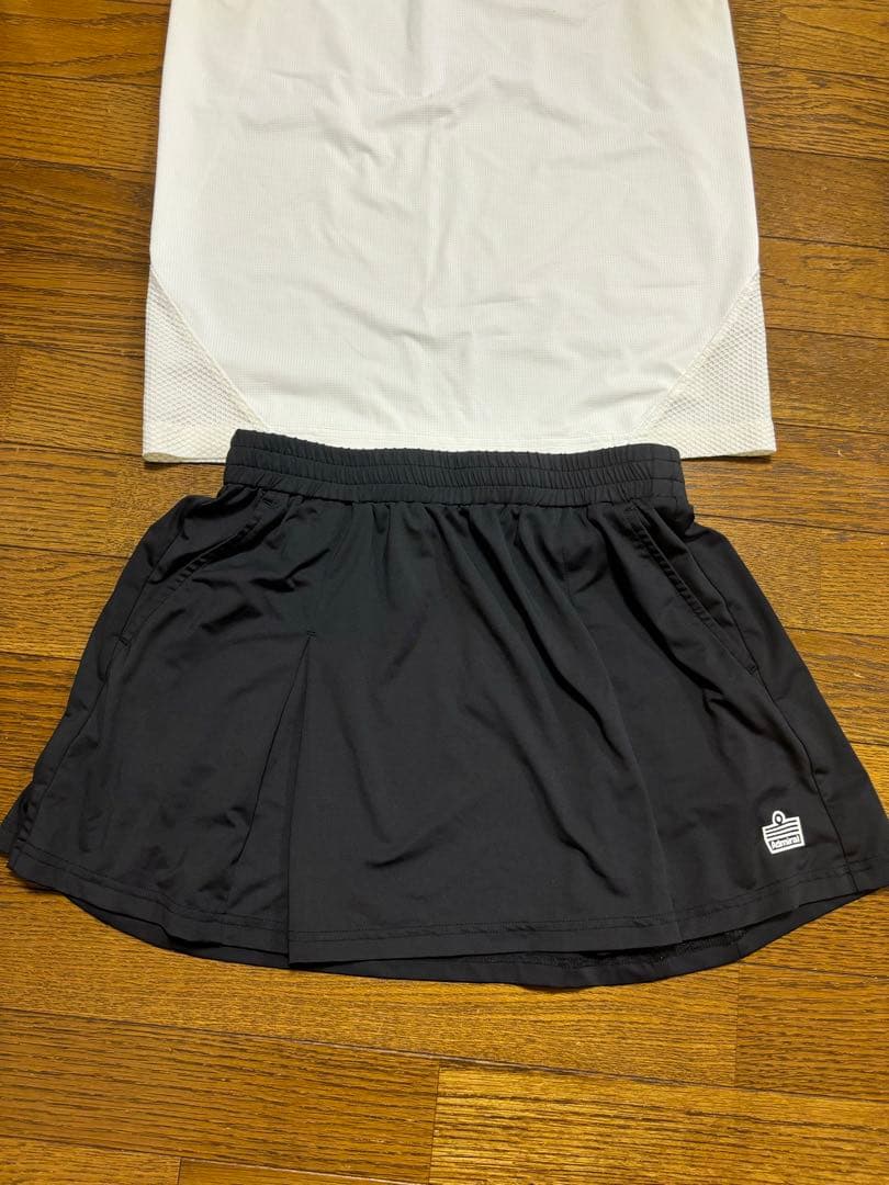 アドミラル テニスウェアセット ホワイト/ブラック