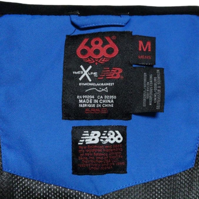 New Balanceと686のコラボ スキーウェア スノーボードジャケット M