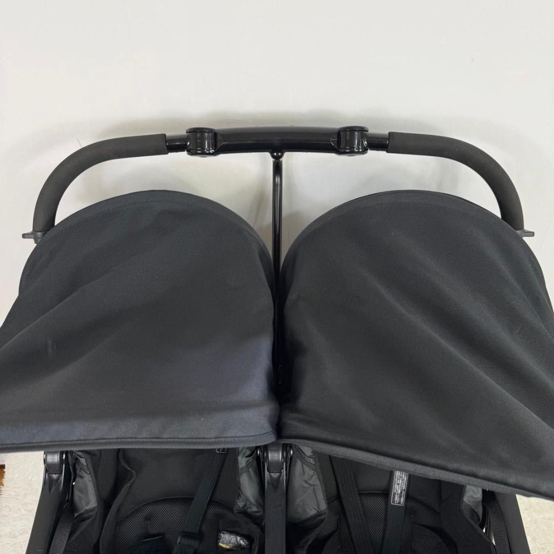 【美品】Combi コンビ　2人乗り　ツインスピン　双子 ベビーカー 62-2