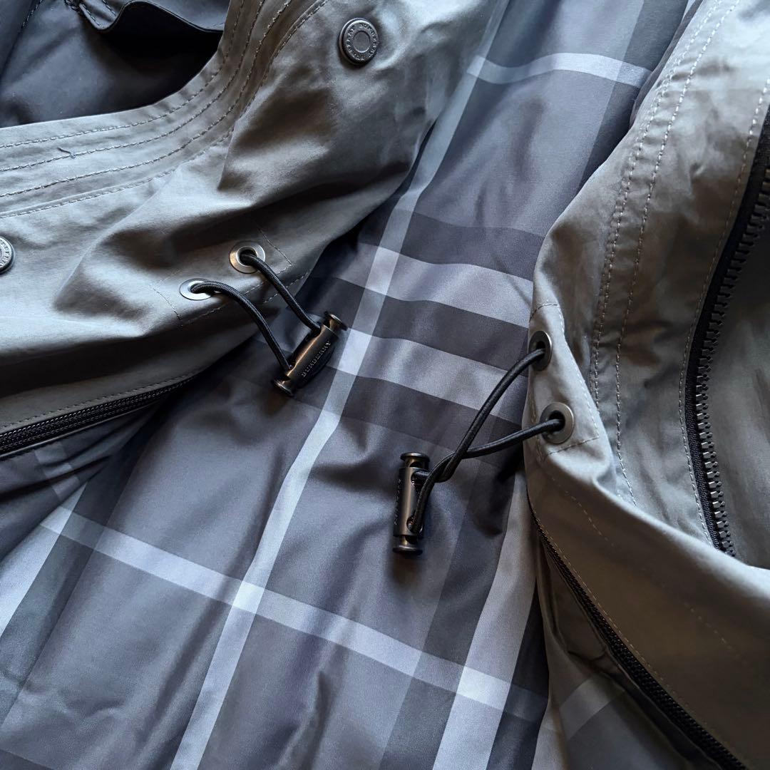 【新品タグ付き】バーバリーロンドン ステンカラーコート ダウンライナー チェック