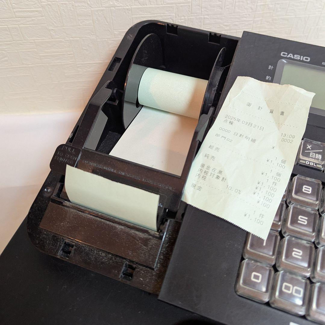 CASIO レジスター SE-G1 ブラック コンパクト レトロ