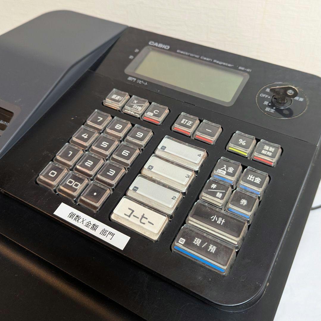CASIO レジスター SE-G1 ブラック コンパクト レトロ