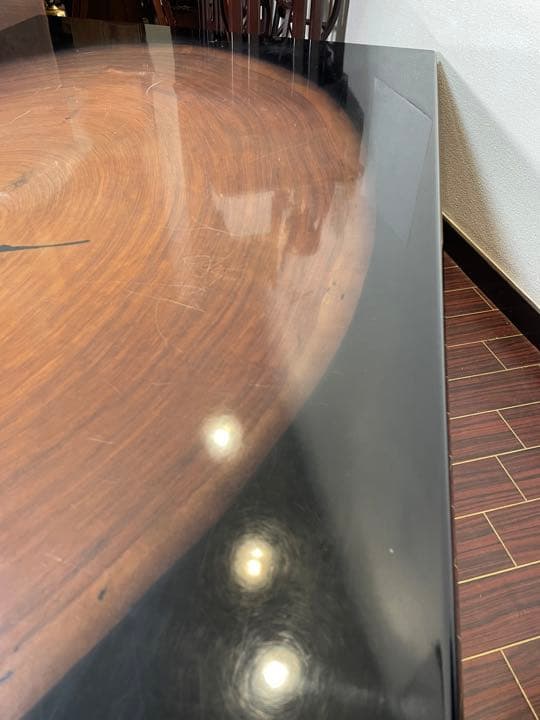 アフリカンローズウッドとも言われるブビンガ材♪カリモクのセンターテーブル 座卓