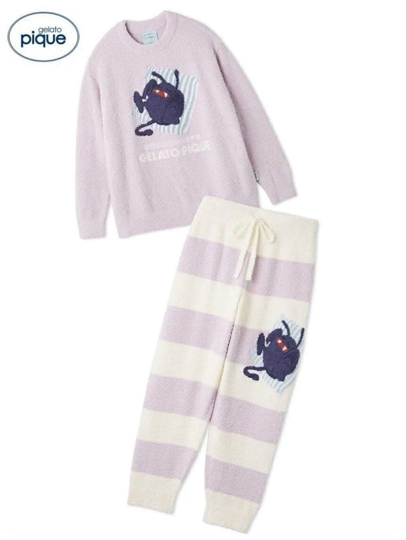 ジェラピケ ベビモコプルオーバー&ロングパンツセット ドラキー ドラクエ