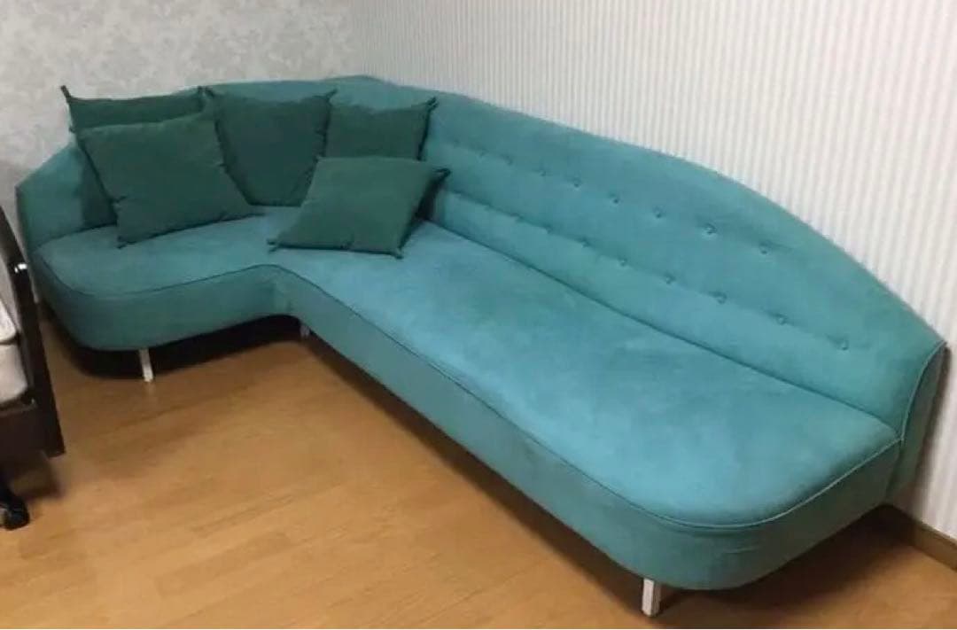 アンティーク　コーナーソファーオートクチュール