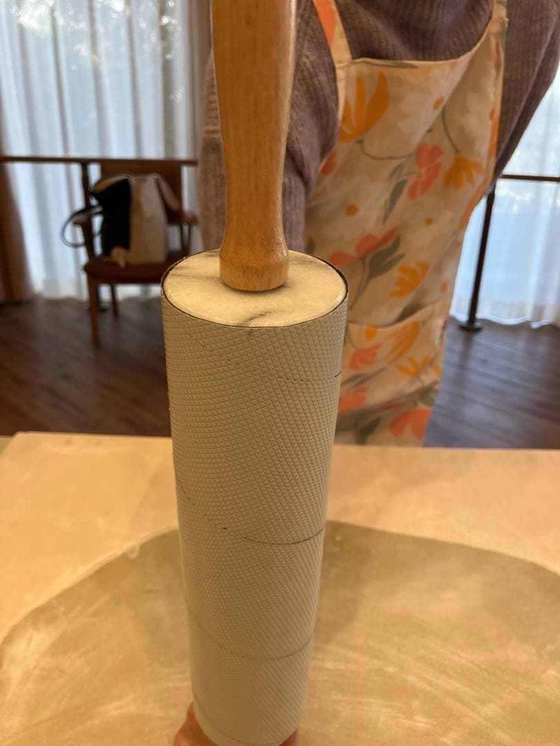 極粗でも切れにくいお蕎麦が打てる大理石のエンボスローラー‼️