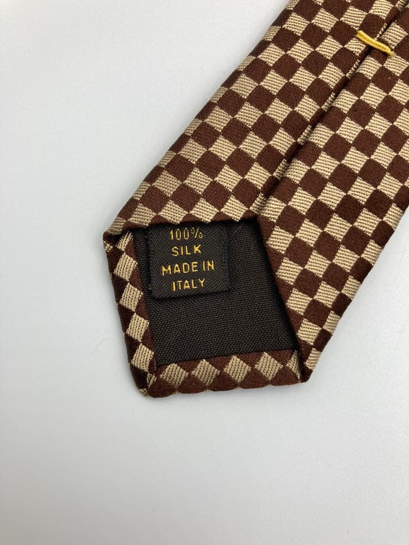 【美品 箱付】LOUIS VUITTON ルイヴィトン ネクタイ ダミエ柄