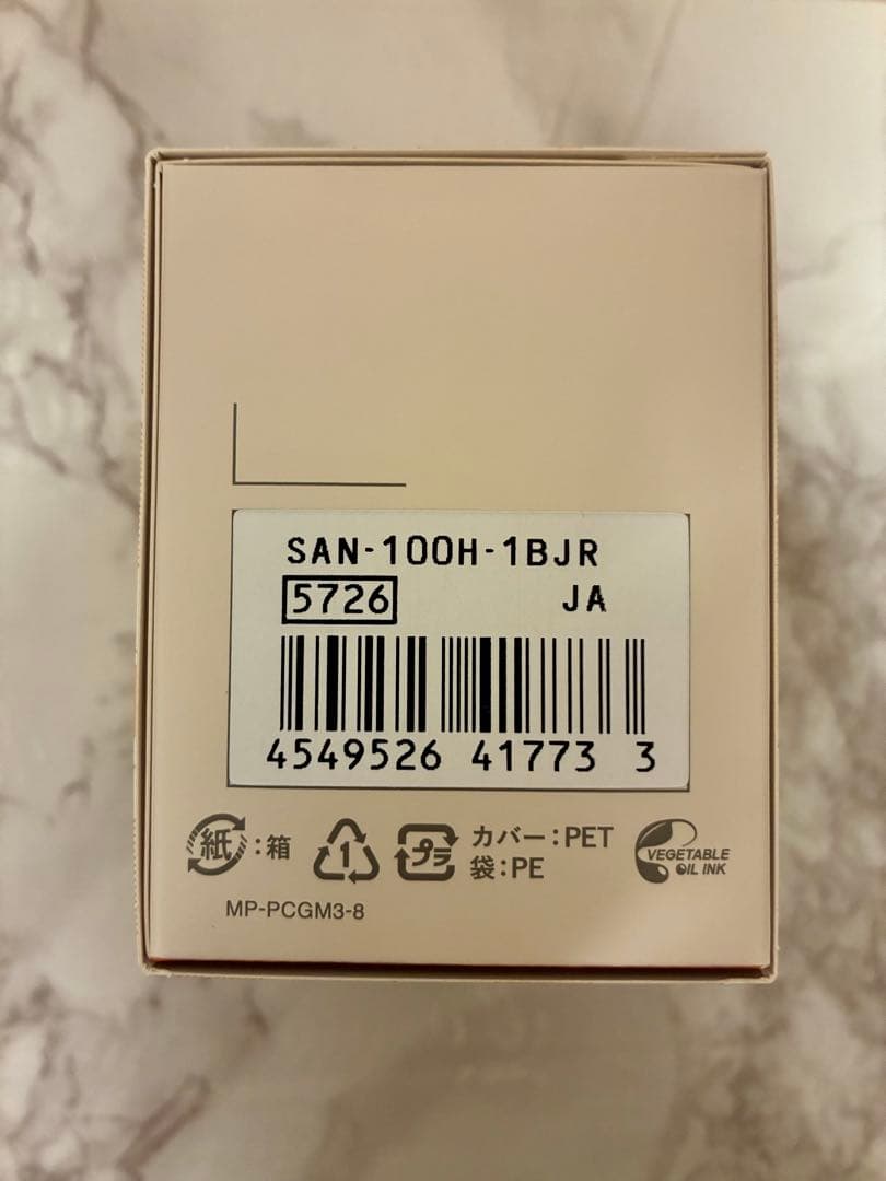 【新品】サ時計 カシオ ブラック SAN-100H-1BJR