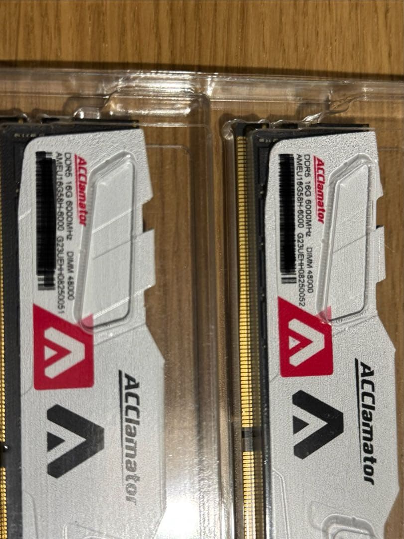DDR5 16GB-6000MHz 2枚 訳あり