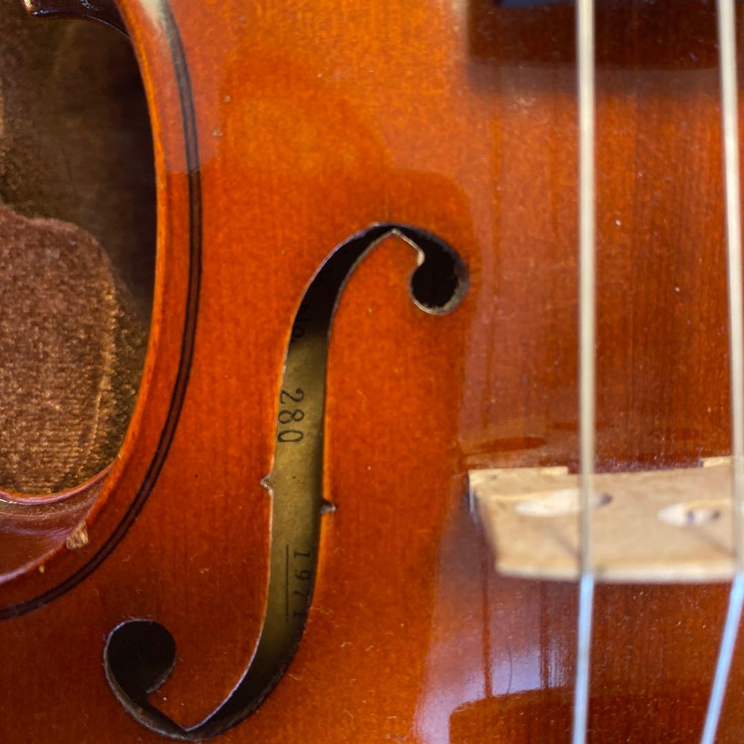 SUZUKI バイオリン No.280 1/2 1971年 肩当てケース付き