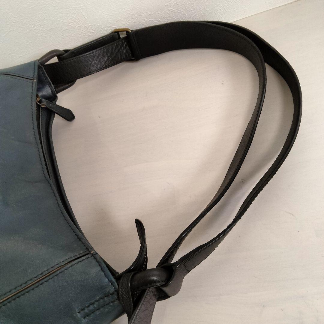 マザーハウス ヨゾラ M 2way ショルダーバッグ リュック レザー ネイビー