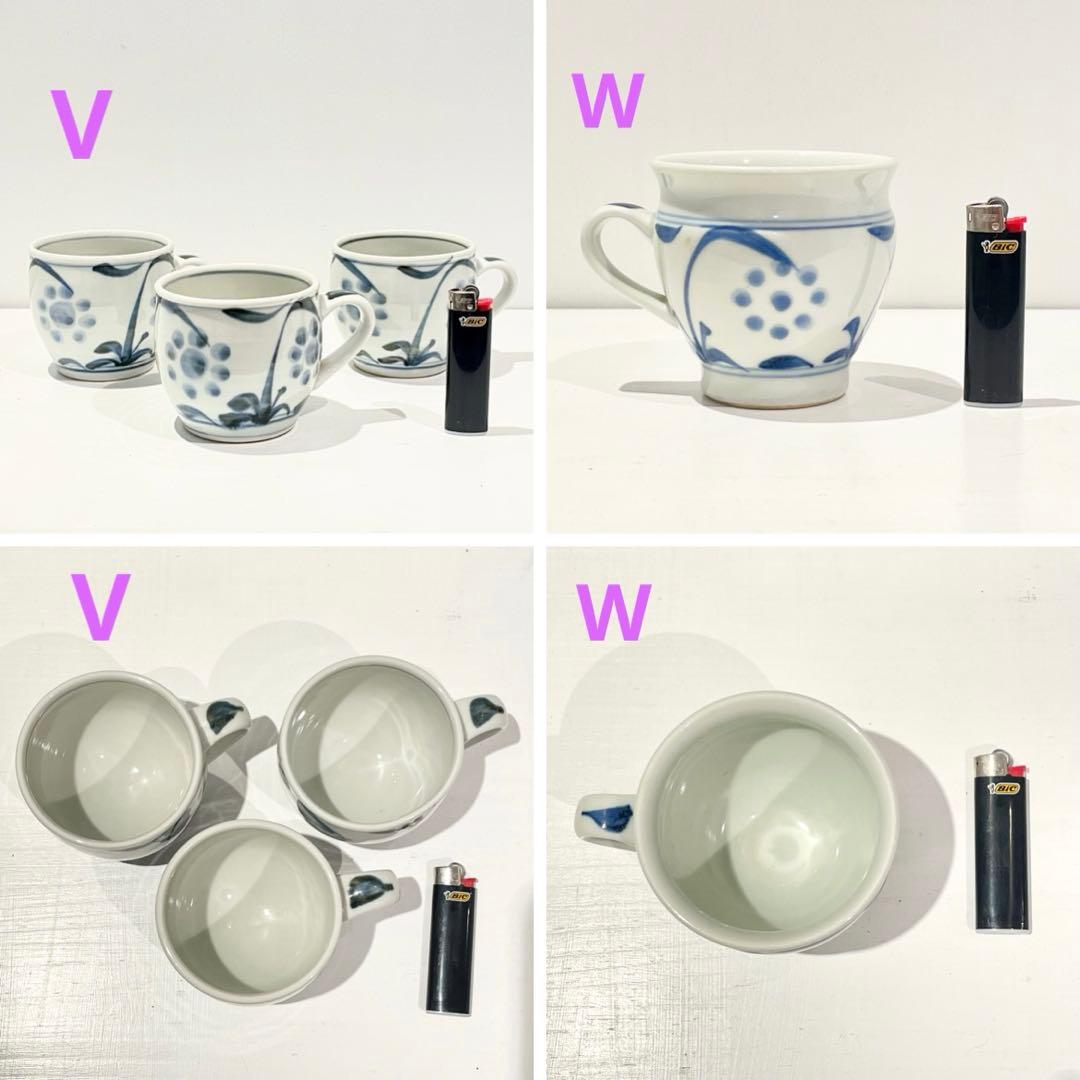 砥部焼 梅山窯 皿 鉢 カップ ポット 醤油差し など　25種類57点 まとめて