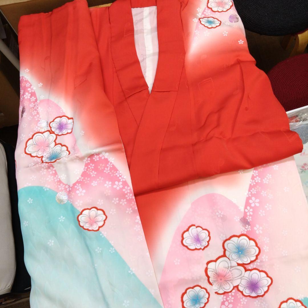 【新品正絹四ツ身着物】