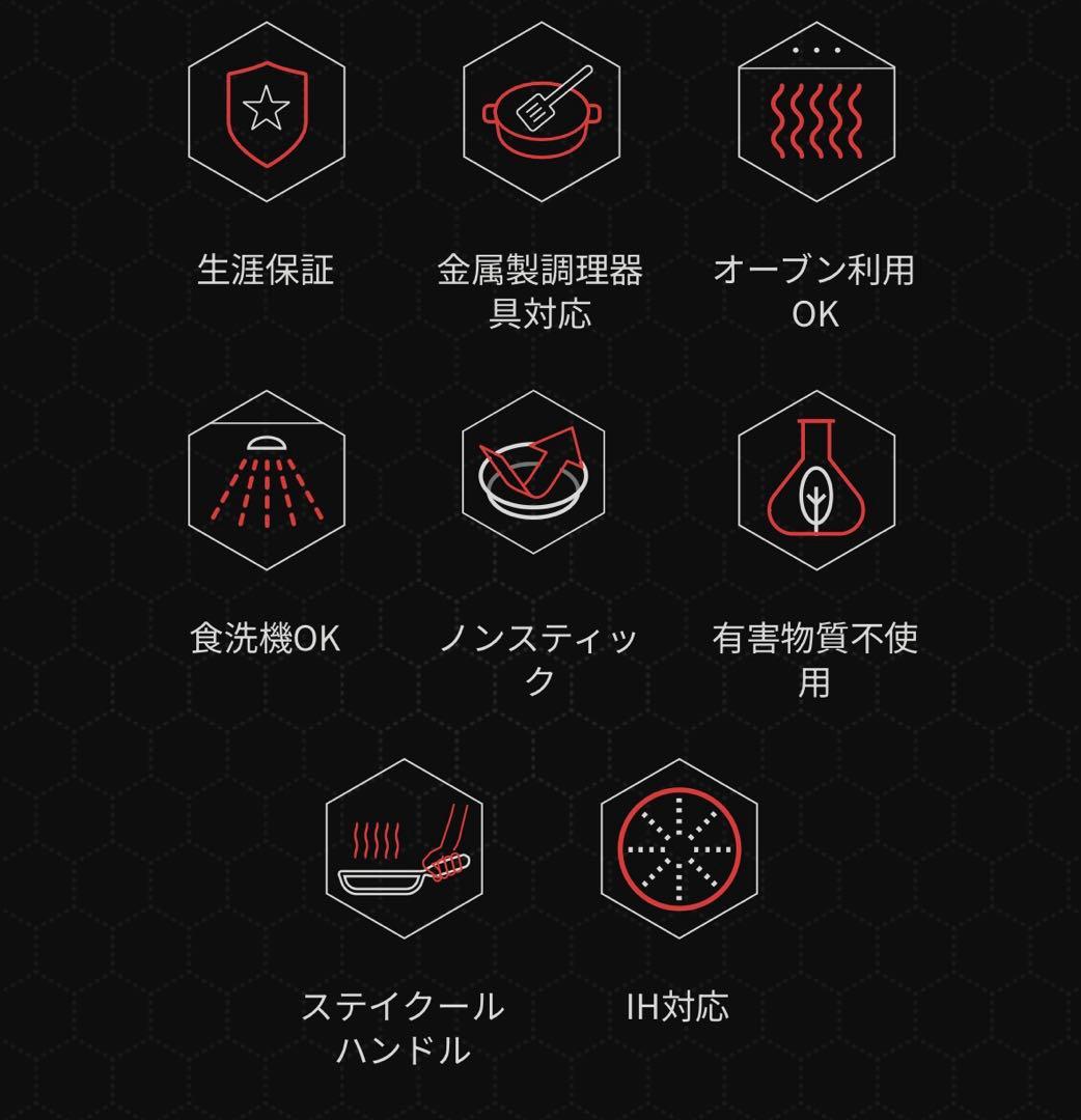 【新品未使用】30cm hexclad ヘックスクラッド フライパン 蓋付き