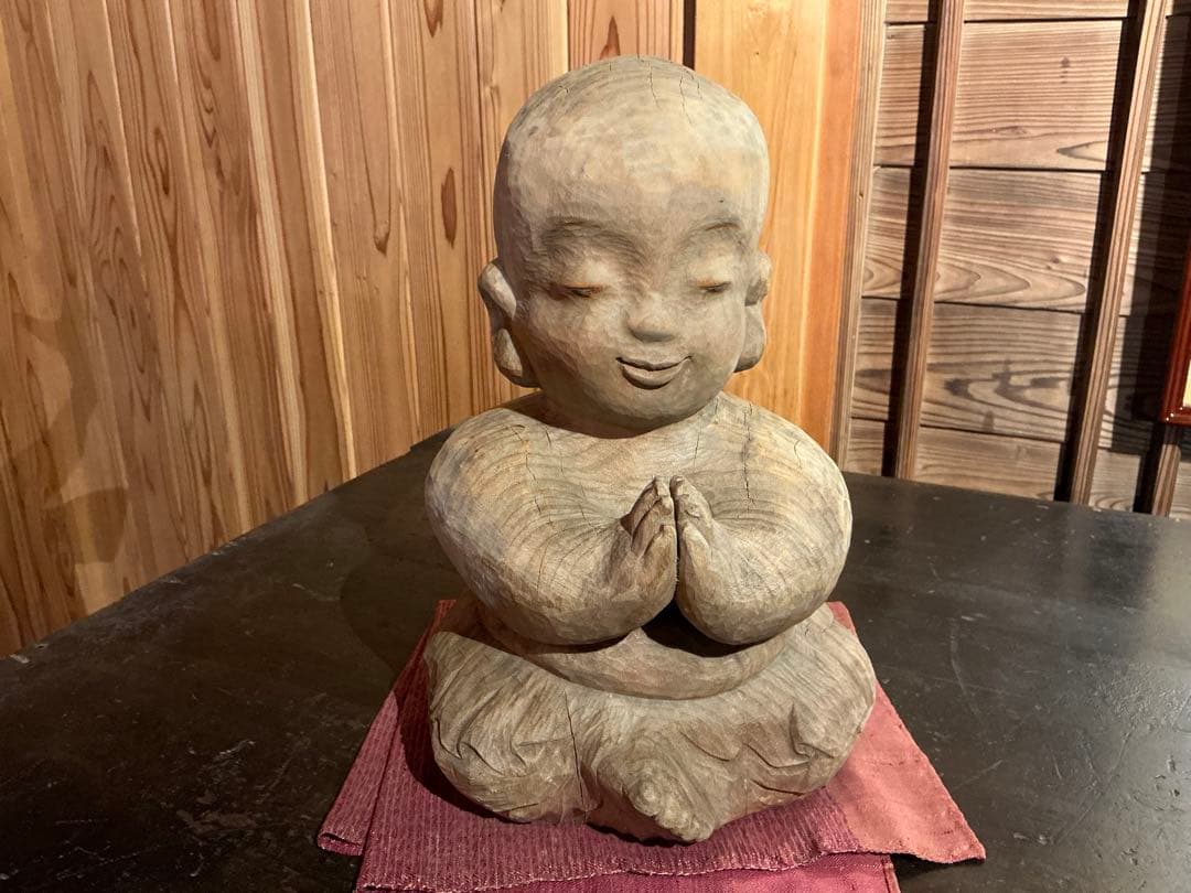 シ*ジ様 前島秀章　木彫　童子　仏像