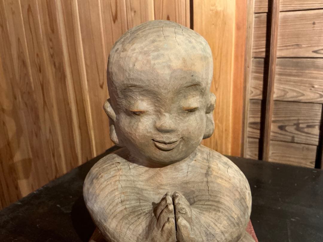 シ*ジ様 前島秀章　木彫　童子　仏像