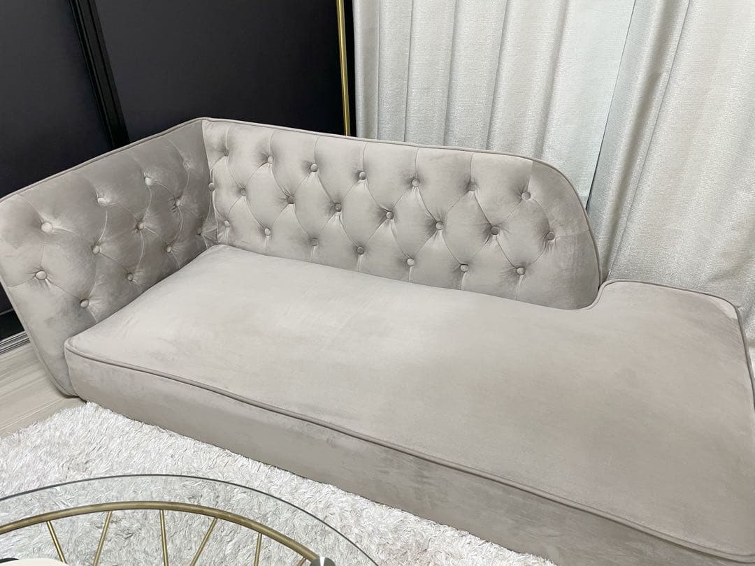 LOWYA ロウヤ　ソファー　グレージュ　脚付き