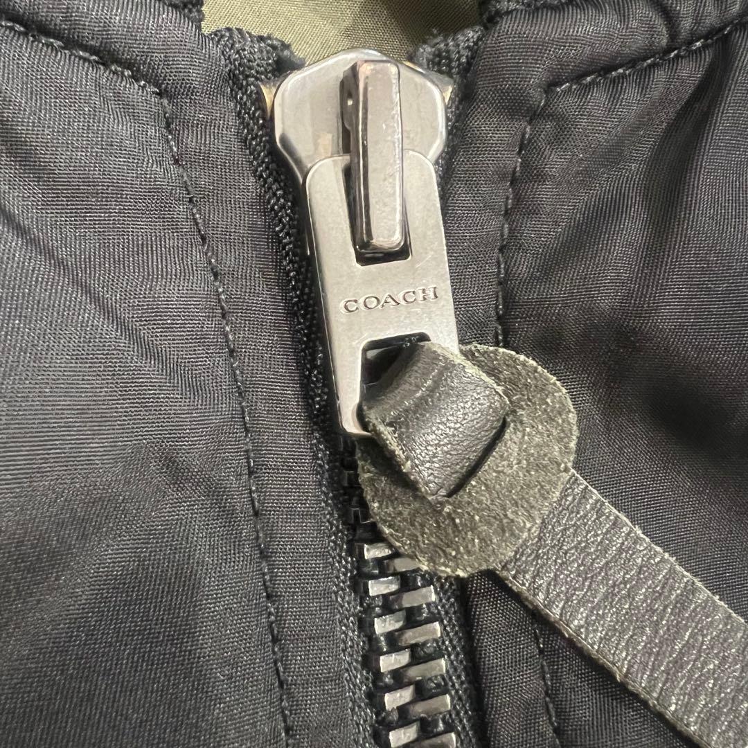 専用　COACH コーチ　リバーシブル　ブラック MA-1ジャケット　L