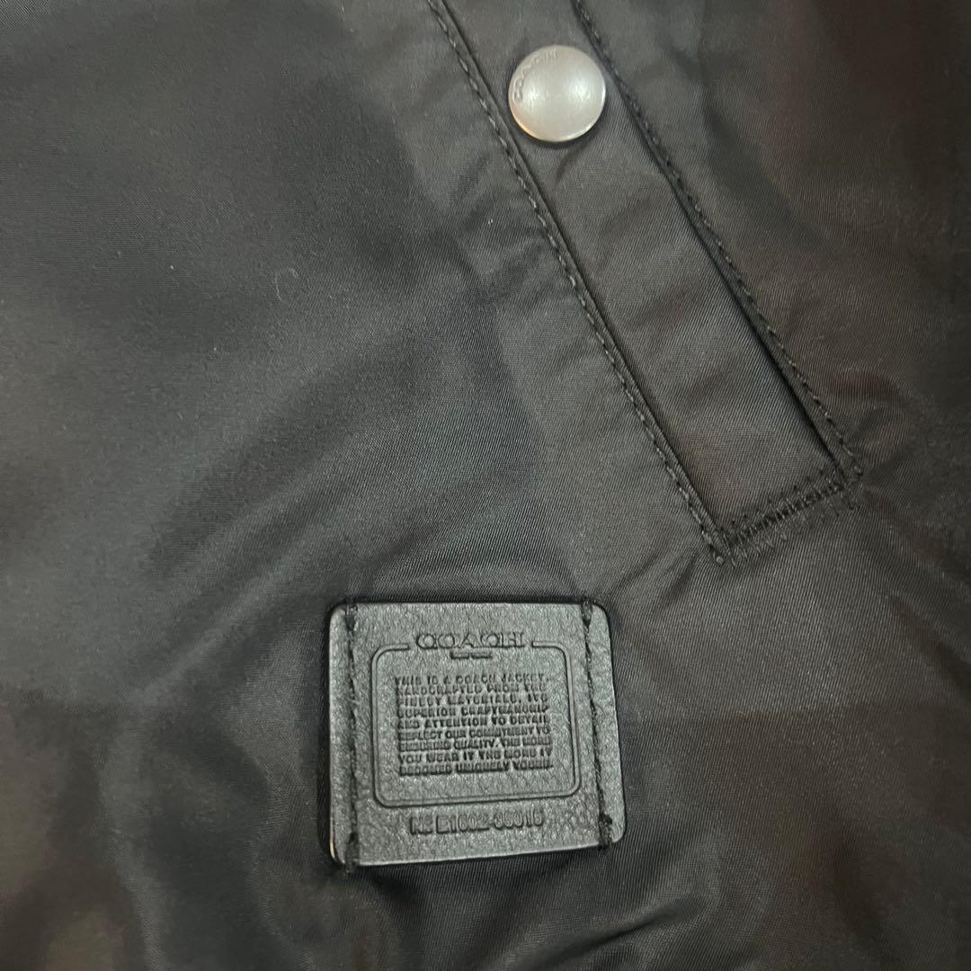 専用　COACH コーチ　リバーシブル　ブラック MA-1ジャケット　L