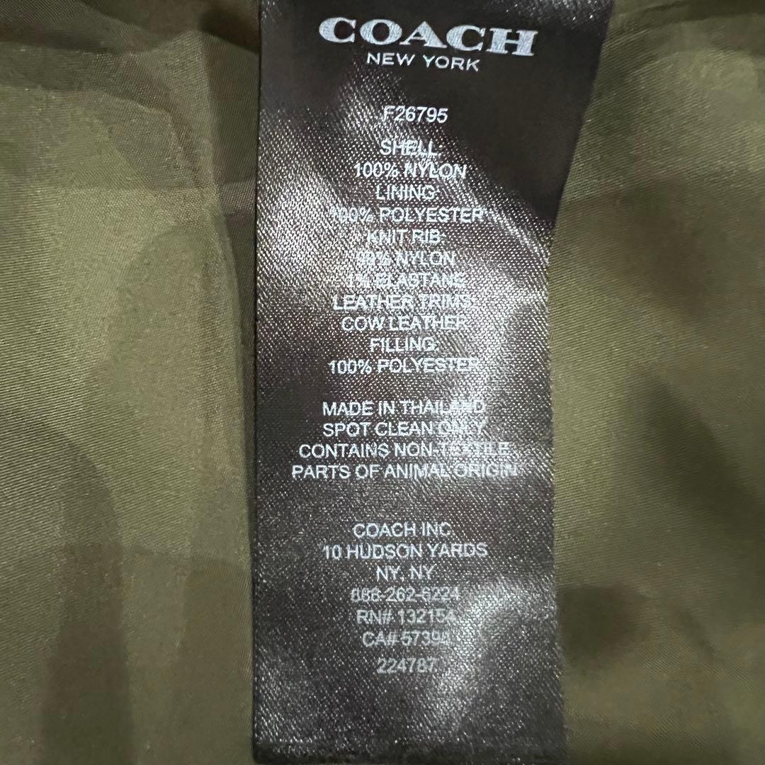 専用　COACH コーチ　リバーシブル　ブラック MA-1ジャケット　L