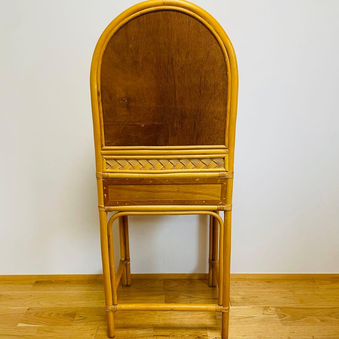 良品 ラタン ドレッサー　スツール　鏡台　椅子　化粧台　家具 イス