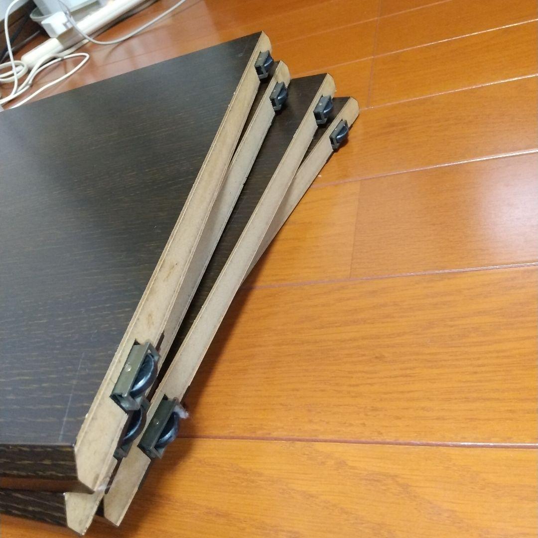 テレビ台 75型もOK 木製 ダークブラウン収納付き3月末頃迄の出品です底値です