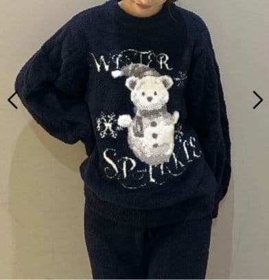 スナイデルホーム【Steam Whip】ホリデーベアジャガードプルオーバー