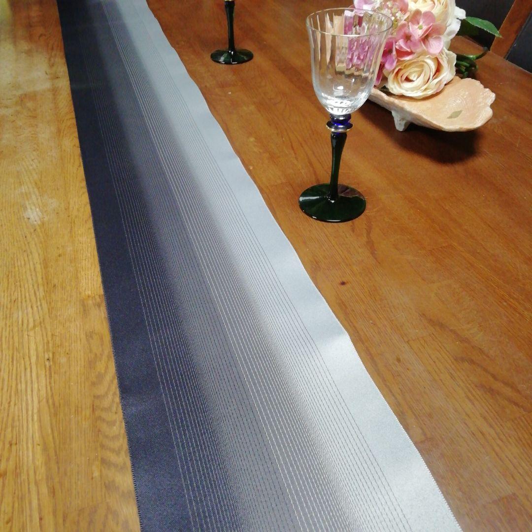 テーブルランナースリム(単半幅帯リメイク)リバーシブル オーダーメイド承ります。