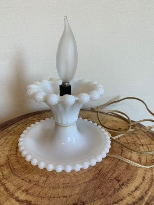 アンティーク　ミルクガラス　ライト