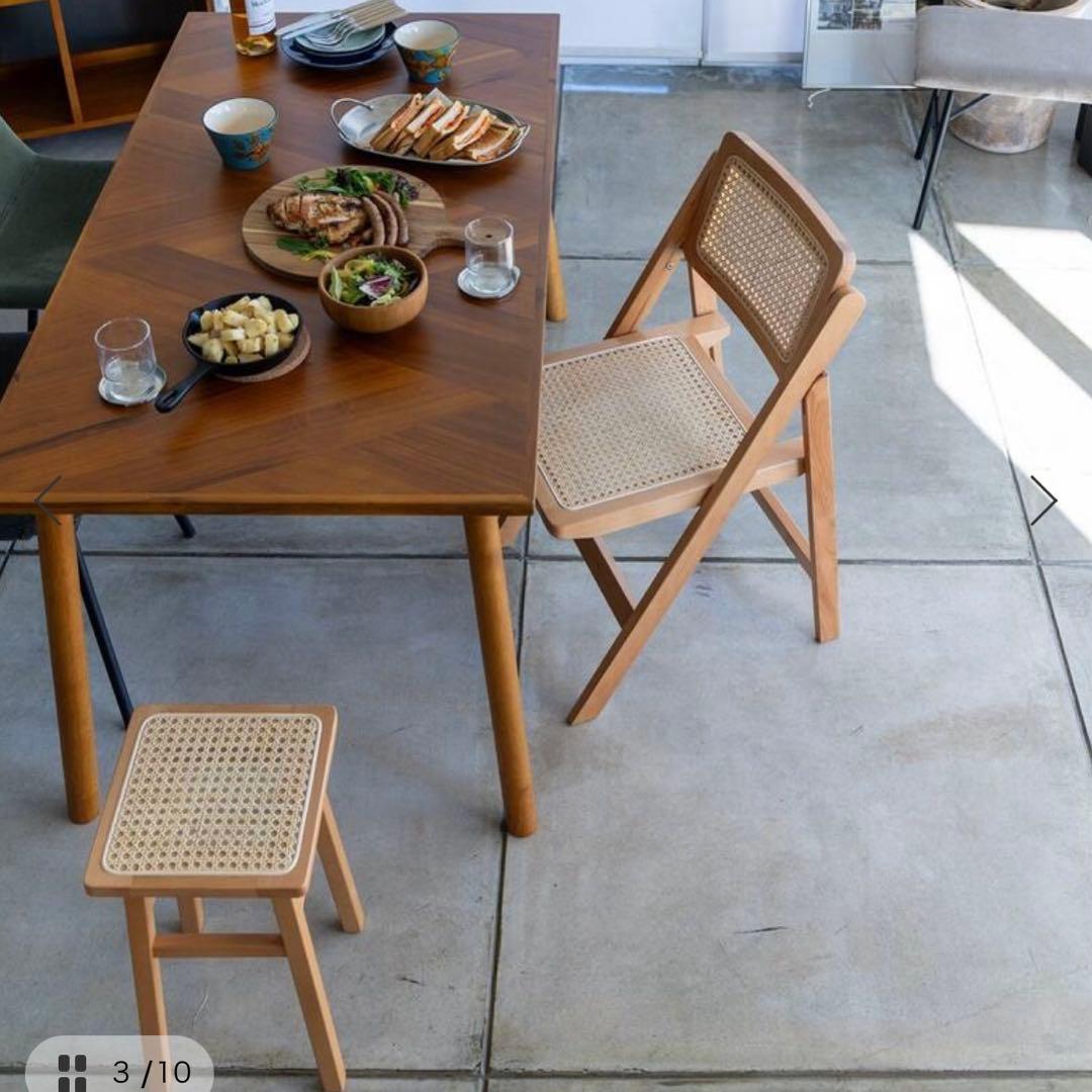 IKEA リルオーセン デスク　ワークデスク＆折りたたみチェア　２点セット