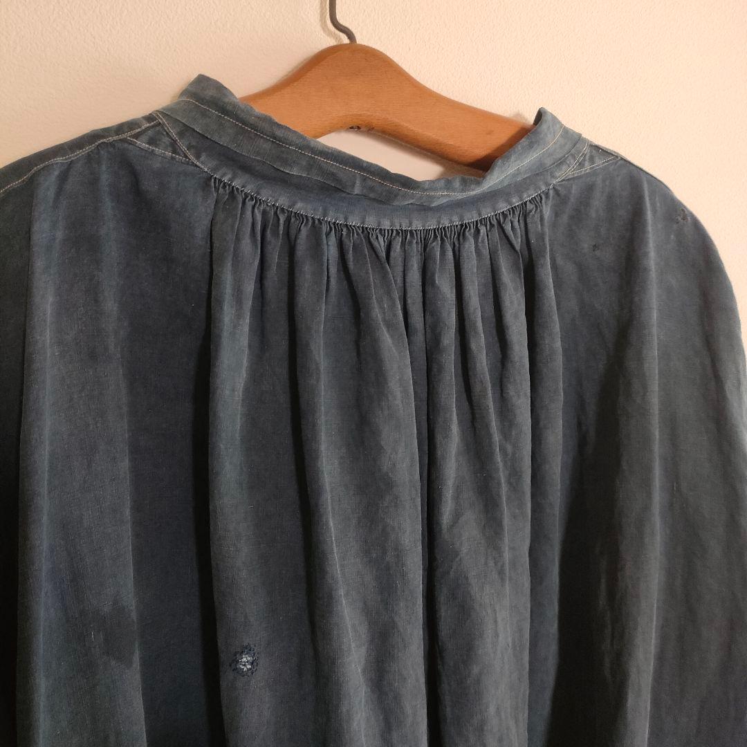 ジャケット・アウター 1910s biaude full open indigo linen