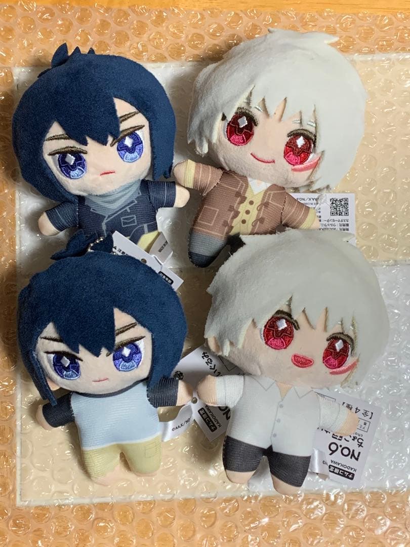 No.6 ちょこ友ぬいぐるみ 全4種セット ナムコ限定 紫苑　ネズミ