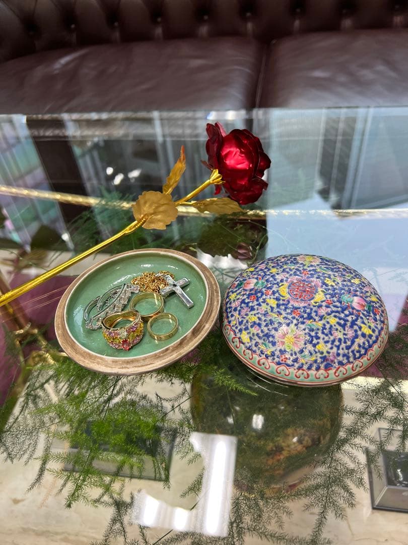 中国清乾隆年製銘粉彩香盒　骨董　 古美術　コレクション唐物　アンティーク江戸青磁