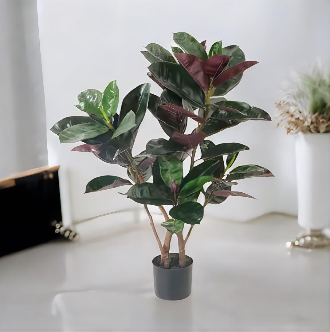 光触媒　人工観葉植物　ウォールグリーン　フェイクグリーン　フラワー　バーガンディ