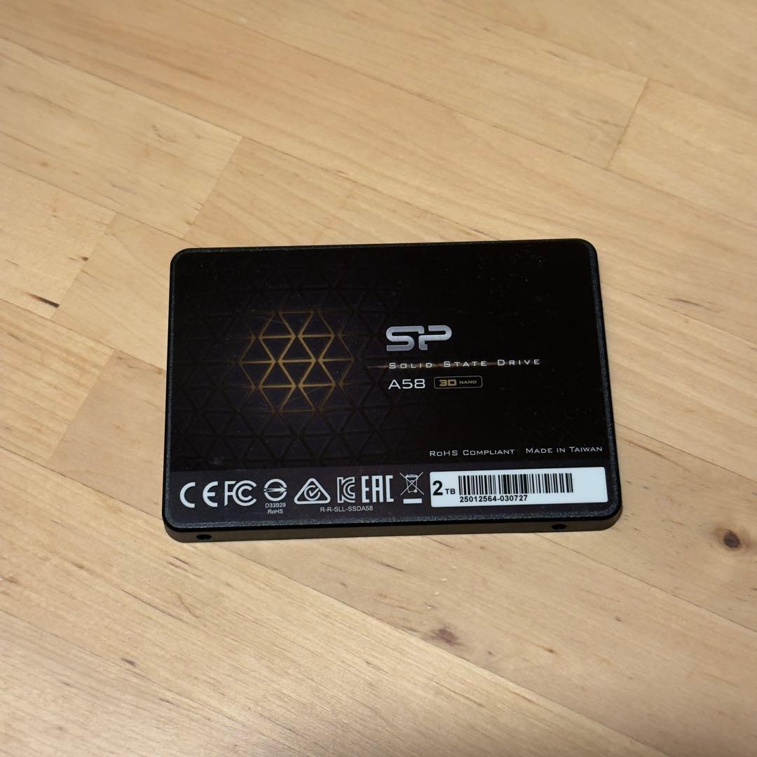 シリコンパワー 2TB SATA SSD A58SP002TBSS3A58A25