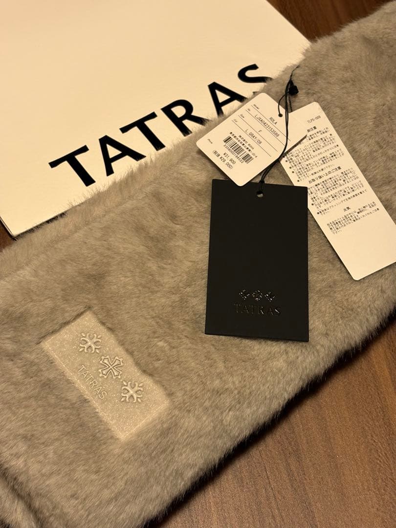 TATRAS ROLA マフラー 新品未使用L.GRAY/08