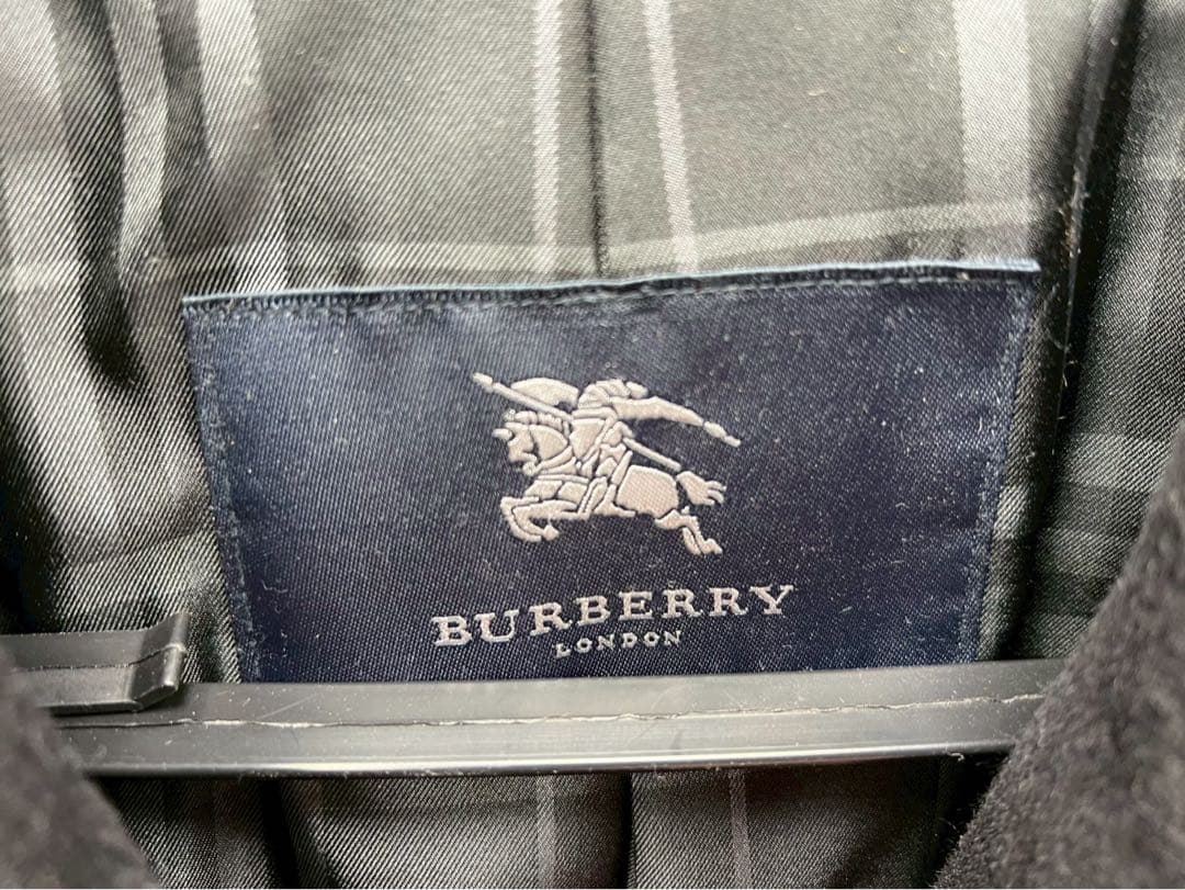 SK343☆BURBERRY☆LONDON☆バーバリー☆ロングコート☆色ブラック
