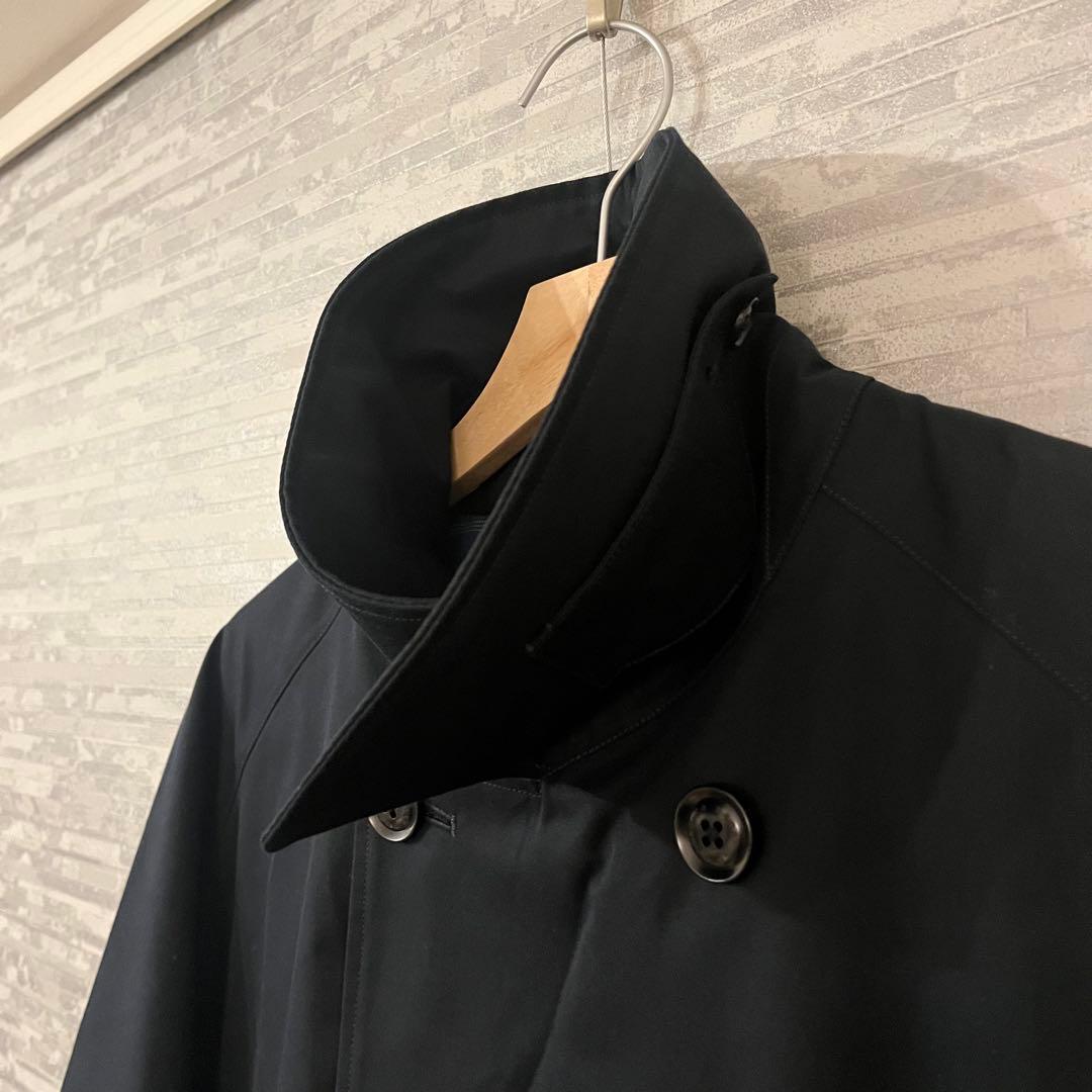 【nanamica】ゴアテックス 2Lコットンブレステッドダブルコートネイビー