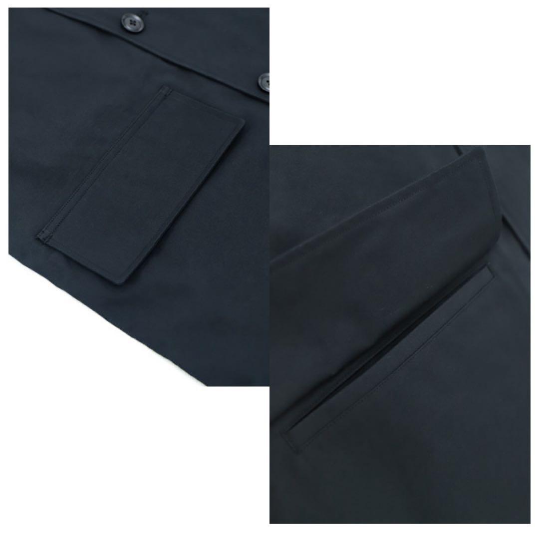 【nanamica】ゴアテックス 2Lコットンブレステッドダブルコートネイビー