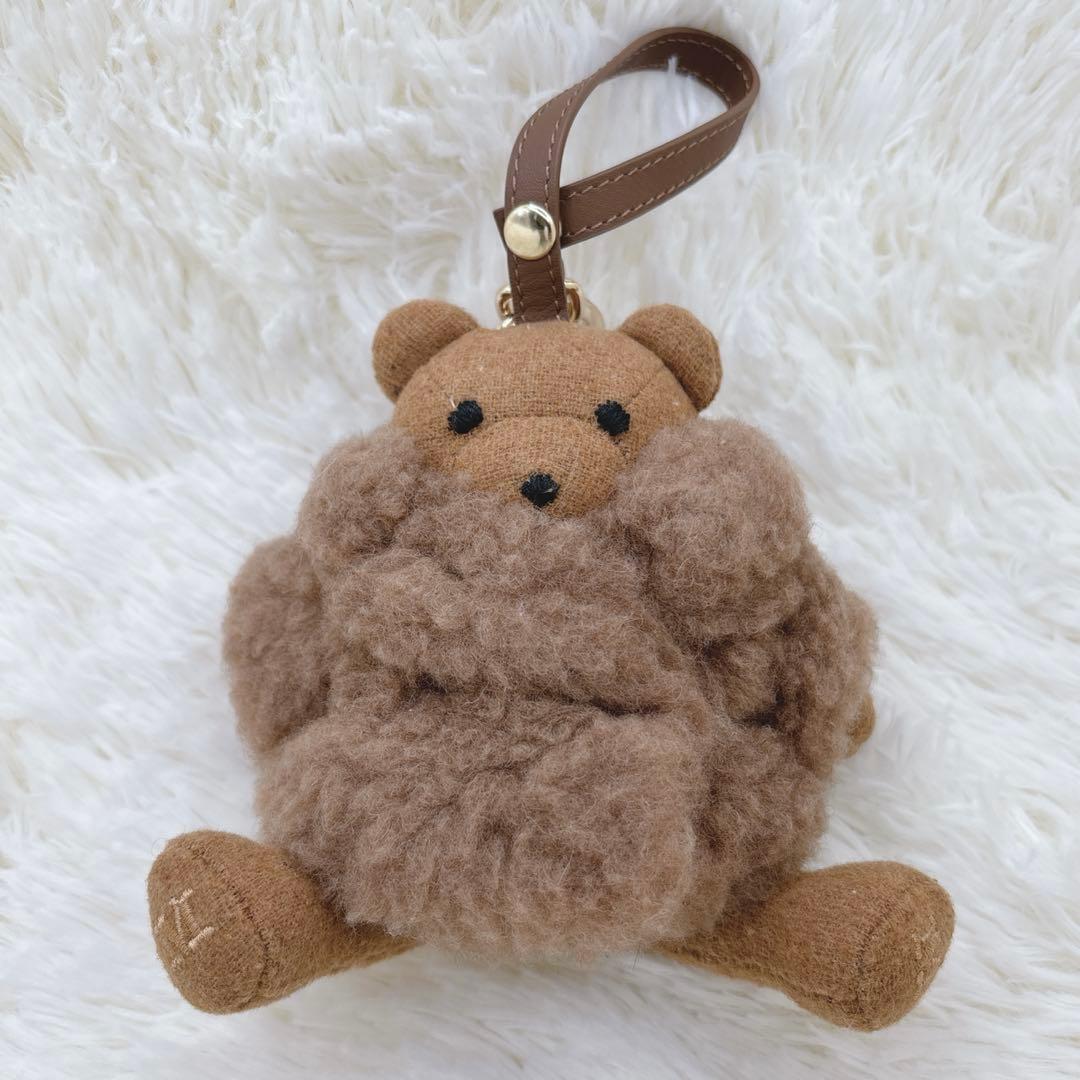 Max Mara マックスマーラ テディベア バッグチャーム くま ブラウン 茶