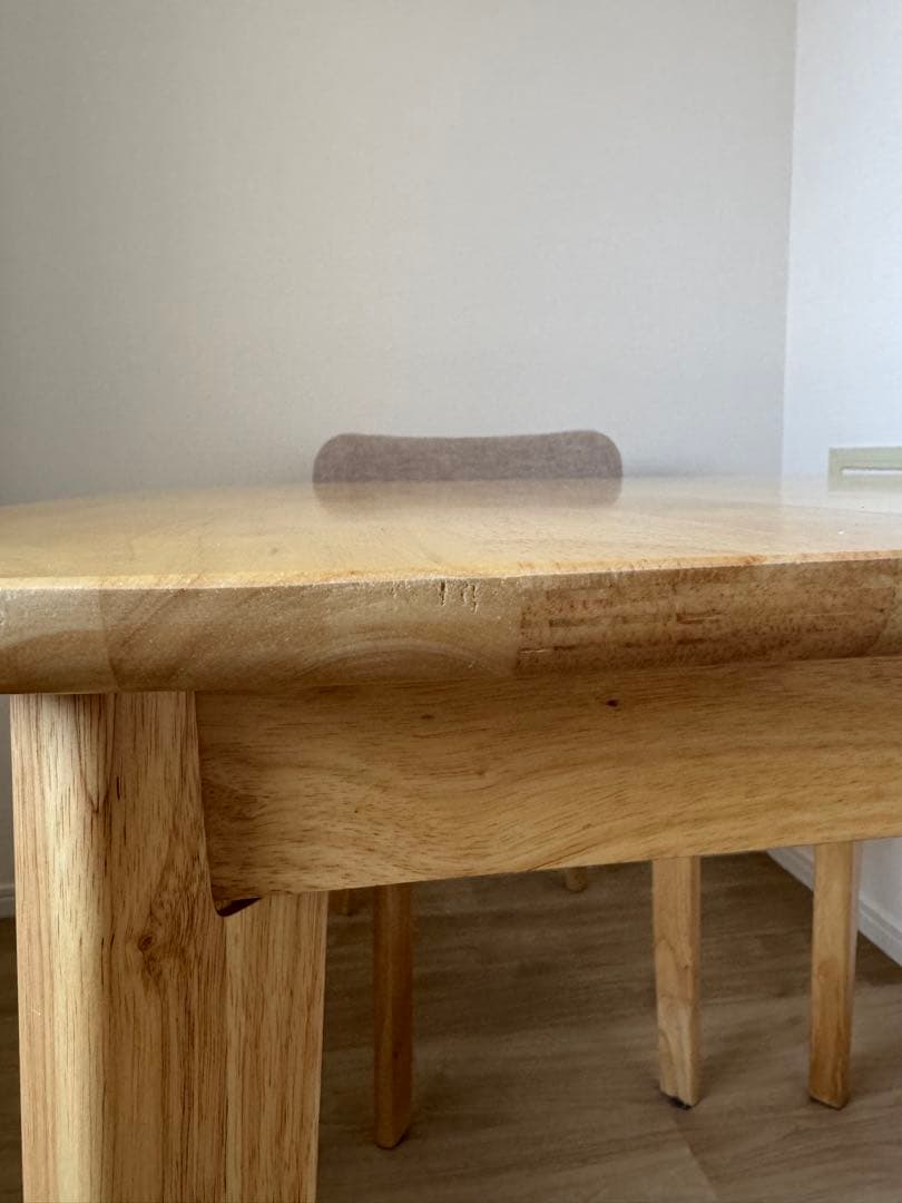 【ぴよ様】【横浜市引取】天然木ダイニングテーブルセット♡2人がけ♡ライトブラウン